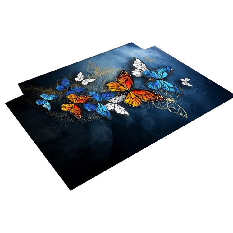 40x60cm Muster Bedruckte Saugfähige Badezimmermatte Rutschfest Eingangstür Pad Badvorleger - Farbenfroher Schmetterling