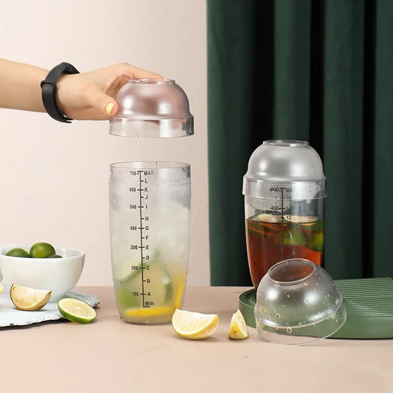 Hand Shaker Splash-proof Lip Lemon Juice Mixer Anti-Splash Cover Case for Milk Tea  /  Restaurant