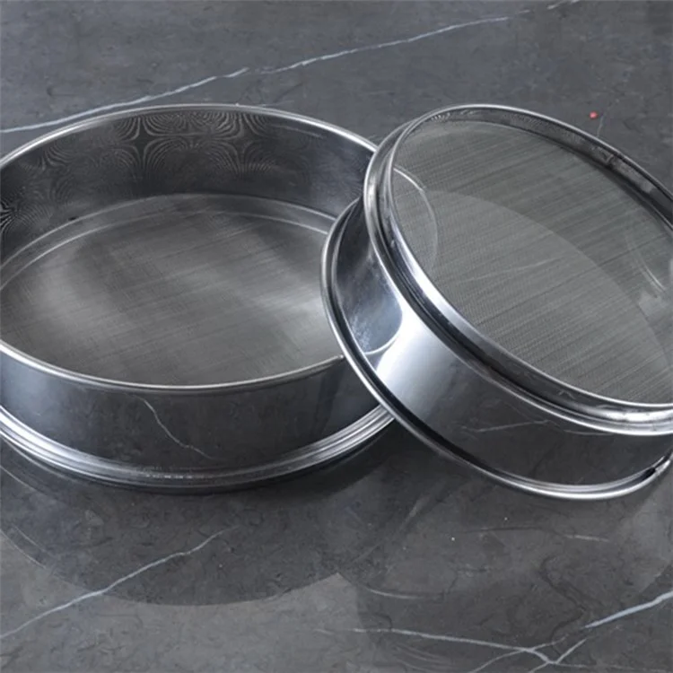 20cm 40 Mesh Stainless Steel Flour Sieve Fine Mesh Kitchen Sifter for Baking Cooking (BPA-Free, No FDA Certified)