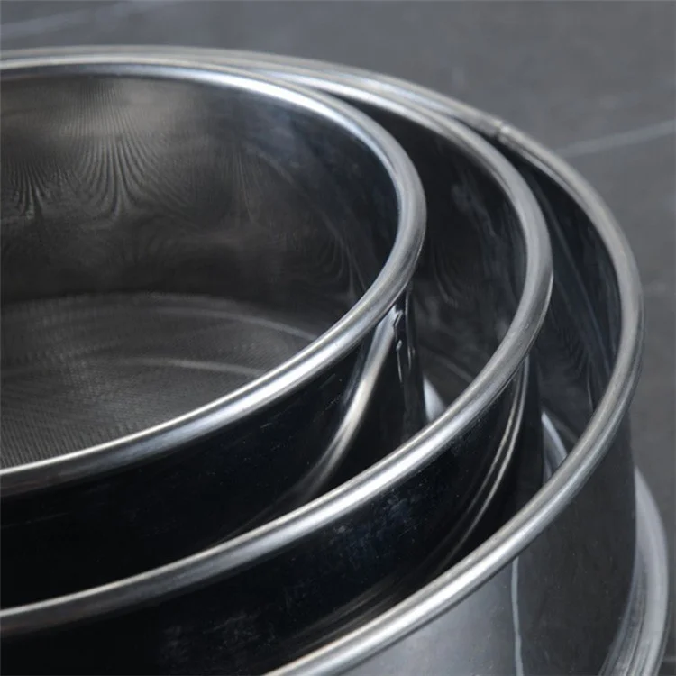 Tamis de cuisine en acier inoxydable à maille fine de 40 cm 40 pour la pâtisserie (sans BPA, sans certification FDA)