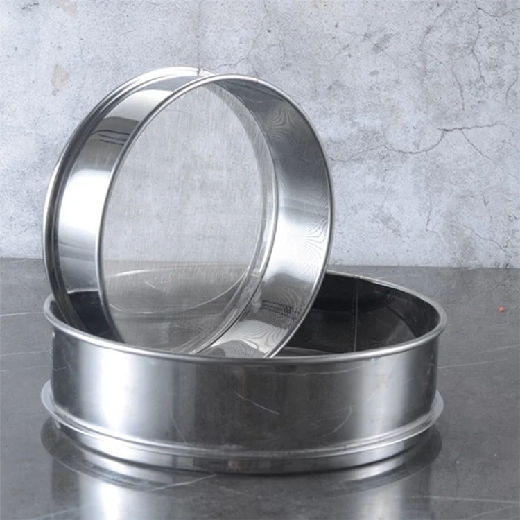 Tamis de cuisine en acier inoxydable à maille fine de 40 cm 40 pour la pâtisserie (sans BPA, sans certification FDA)