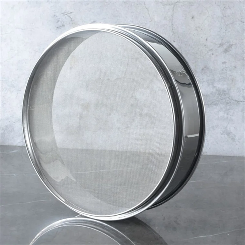 15cm 40 Mesh Stainless Steel Flour Sieve Shaker Cooking Baking Powder Kitchen Sifter (BPA-Free, No FDA Certified)