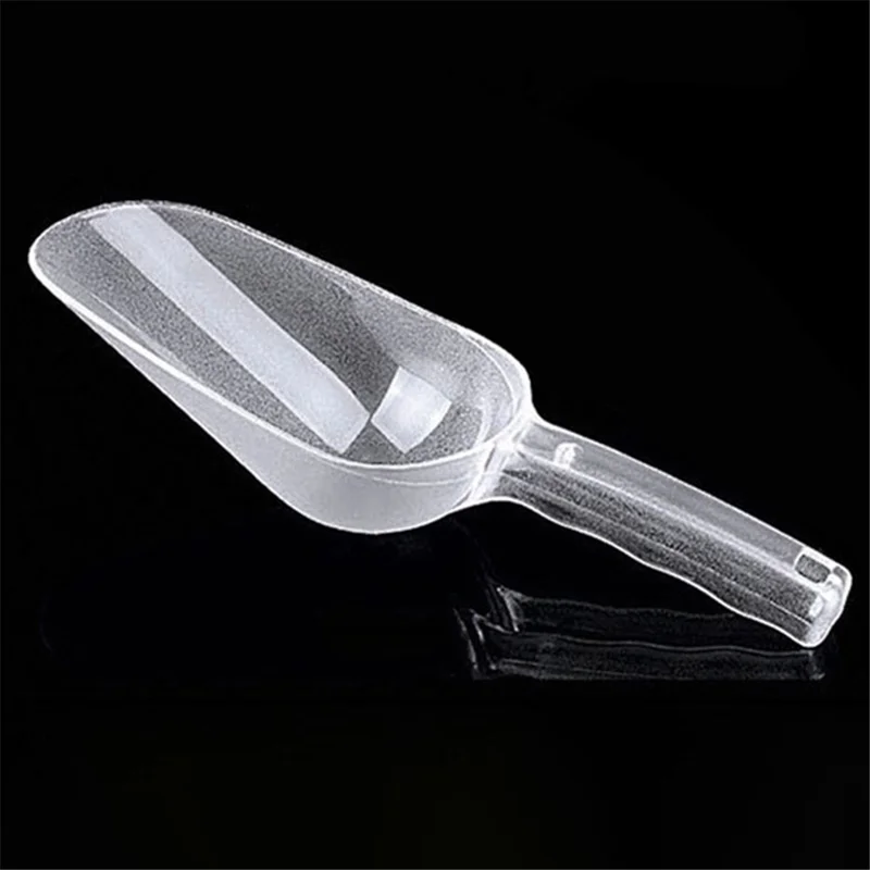 23cm Multipurpose Kitchen Plastic Scoop Ice Cube Flour Grain Shovel, Size S, Round Opening (BPA-Free, No FDA Certificate)