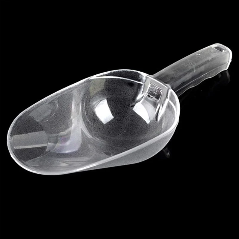 23cm Multipurpose Kitchen Plastic Scoop Ice Cube Flour Grain Shovel, Size S, Round Opening (BPA-Free, No FDA Certificate)
