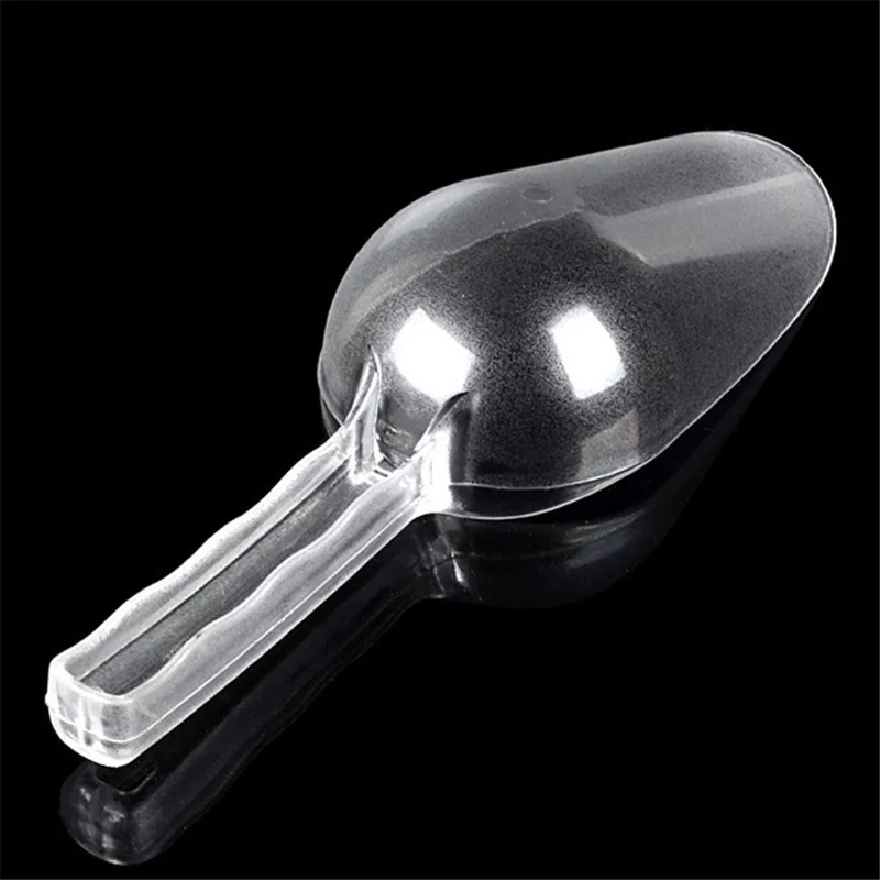 23cm Multipurpose Kitchen Plastic Scoop Ice Cube Flour Grain Shovel, Size S, Round Opening (BPA-Free, No FDA Certificate)