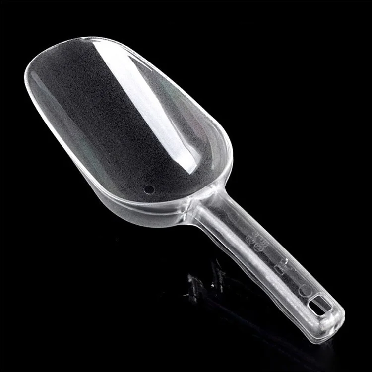30cm Kitchen Plastic Ice Cube Scoop Candy Popcorn Flour Shovel, Size L, Round Opening (BPA-Free, No FDA Certificate)