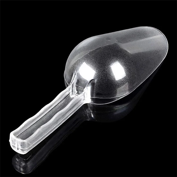 30cm Kitchen Plastic Ice Cube Scoop Candy Popcorn Flour Shovel, Size L, Round Opening (BPA-Free, No FDA Certificate)