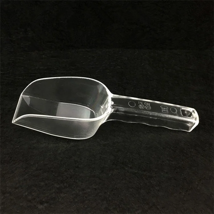 21cm Kitchen Plastic Scoop Multifunctional Shovel for Ice Cube Flour, Size S, Square Opening (BPA-Free, No FDA Certificate)