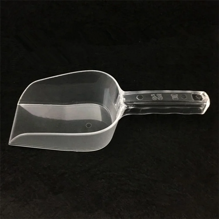 28cm Plastic Scoop Multifunctional Kitchen Shovel for Ice Cube Candy Flour, Size XL, Square Opening (BPA-Free, No FDA Certificate)