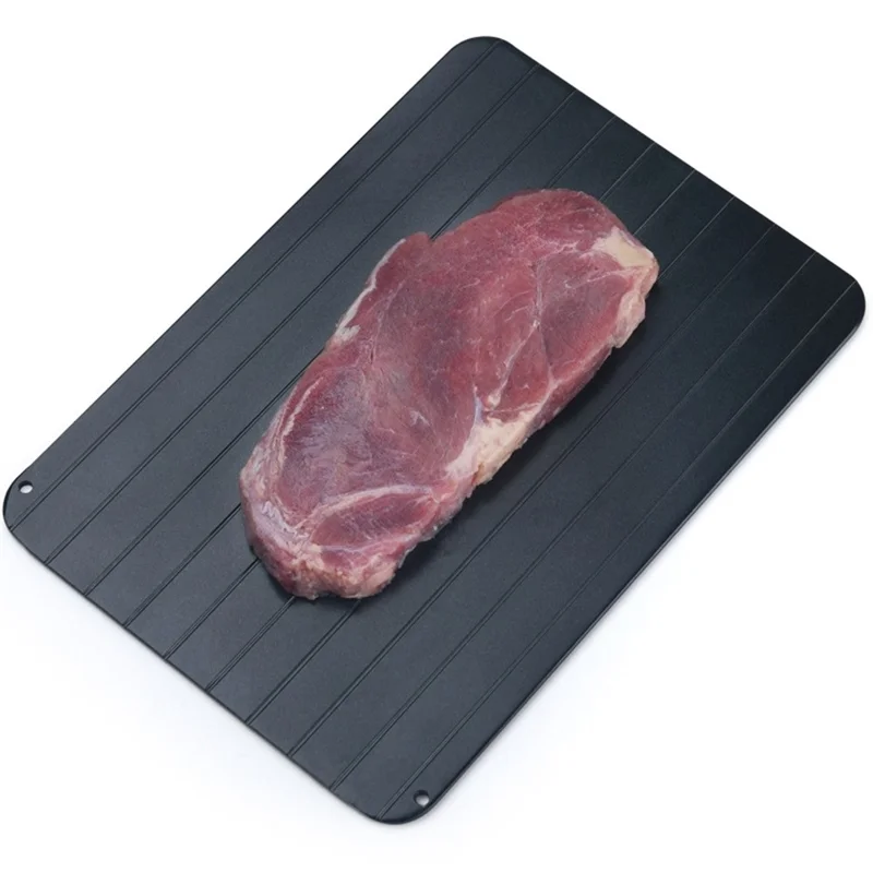 Rectangle Frozen Food Meat Fruit Quick Defrost Board Kitchen Fast Defrosting Tray Thaw Gadget, Size L: 35.5*20.5*0.2cm (No FDA Certificate)