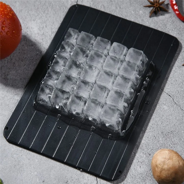 Frozen Food Meat Quick Defrosting Plate Aluminum Fast Defrost Tray, Size M: 29.5*20.8*0.2cm (No FDA Certificate)