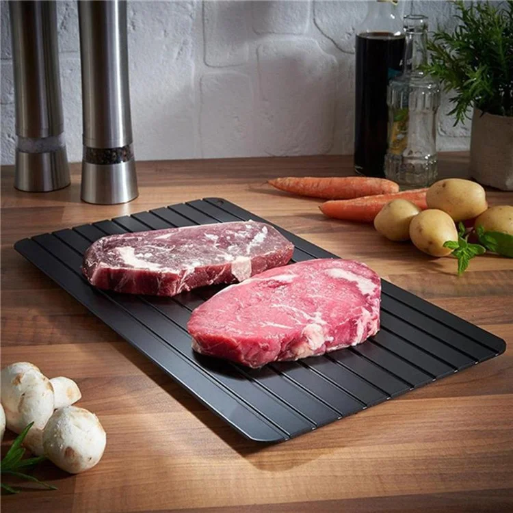 Frozen Food Meat Quick Defrosting Plate Aluminum Fast Defrost Tray, Size M: 29.5*20.8*0.2cm (No FDA Certificate)