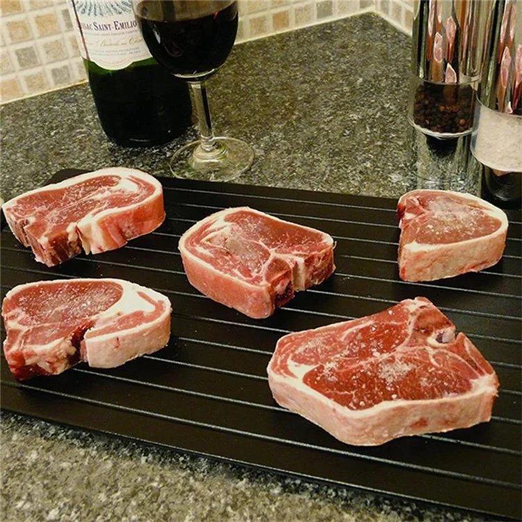 Frozen Food Meat Quick Defrosting Plate Aluminum Fast Defrost Tray, Size M: 29.5*20.8*0.2cm (No FDA Certificate)