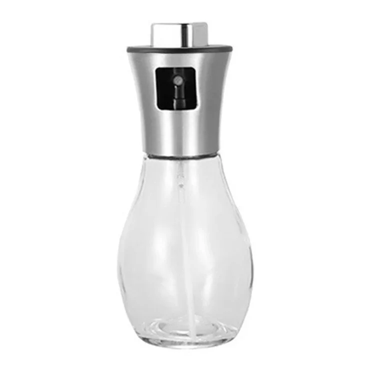 200ml Leak-proof Borosilicate Glass Press Type Oil Sprayer Bottle (BPA Free, No FDA) - Circular