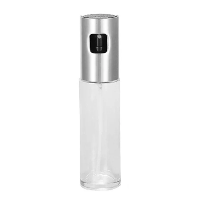 100ml Oil Sprayer for Cooking Press Type Stainless Steel Oil Atomizing Spray Bottle (No FDA Certification, BPA Free)