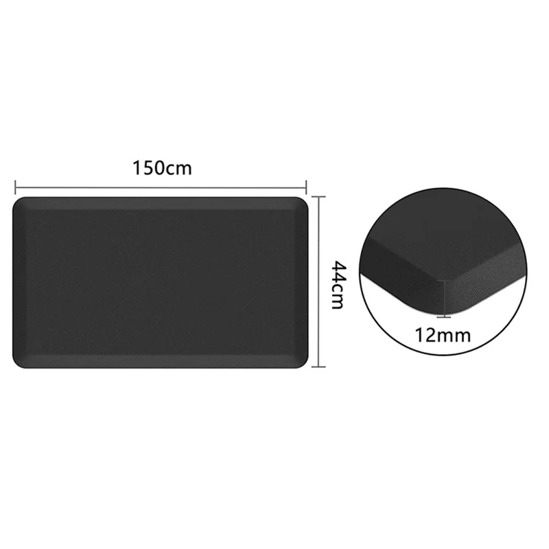 44x150x1.2cm Kitchen Rug Waterproof Mats PVC Floor Mat for Kitchen Office Laundry