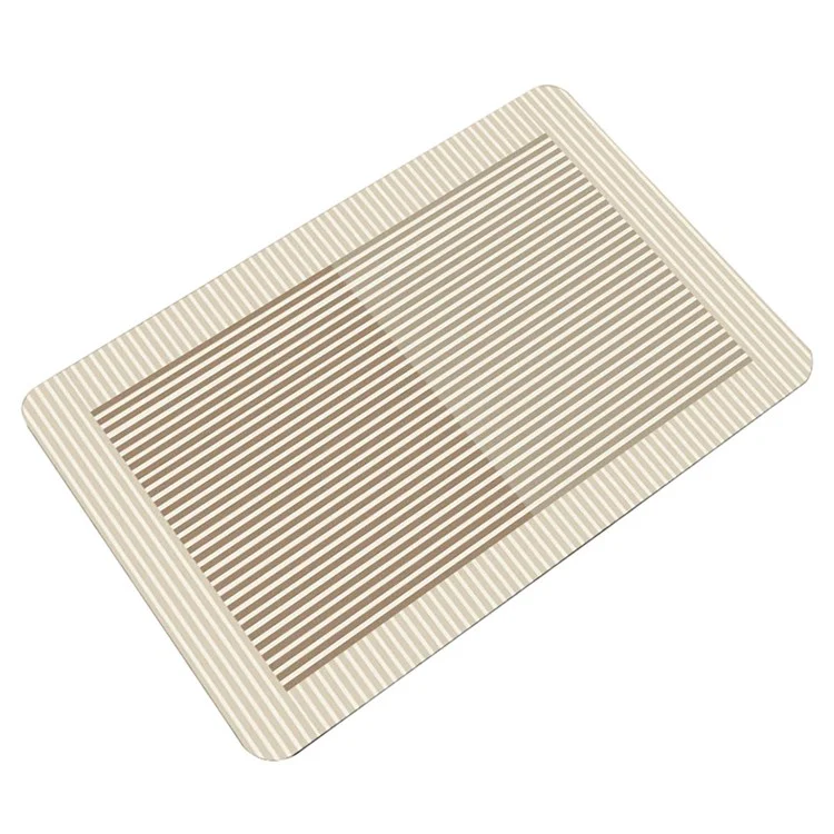 Y-1214-01 40X60cmx3.5Mm Diatomud Bath Mat Non-Slip Quick Drying Bathroom Rug Foot Pad - Stile 1