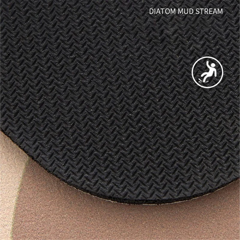 Y-0201-01 50x80cm Wycieraczka łazienkowa z gliny okrzemkowej, wchłaniająca wodę, przeciwpoślizgowa, szybko schnąca podkładka podłogowa - styl A