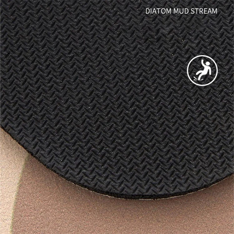 Y-0201-01 50x80cm Diatom Mud Water Absorbent Bath Mat Non-Slip Quick Drying Bathroom Floor Pad - Style D
