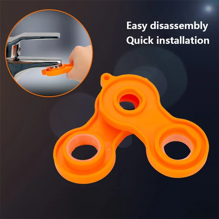 Faucet Wrench for 20 / 22 / 24 / 28mm Water Tap Nozzle, Orange Faucet Manual Spanner