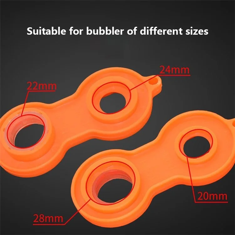 Faucet Wrench for 20 / 22 / 24 / 28mm Water Tap Nozzle, Orange Faucet Manual Spanner