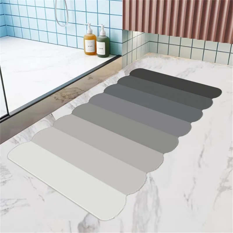 051204 Pattern Design Bath Rug 60x90cm Diatom Ooze Bath Mat Non-Slip Bathroom Foot Pad - Style F