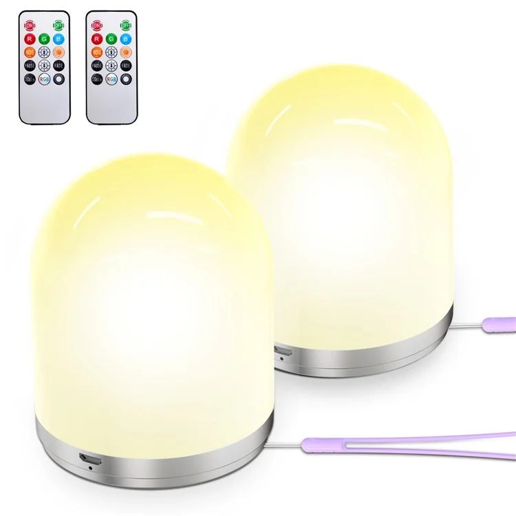 RGB LED Lamp Night Light Rechargeable Remote Control Lamp