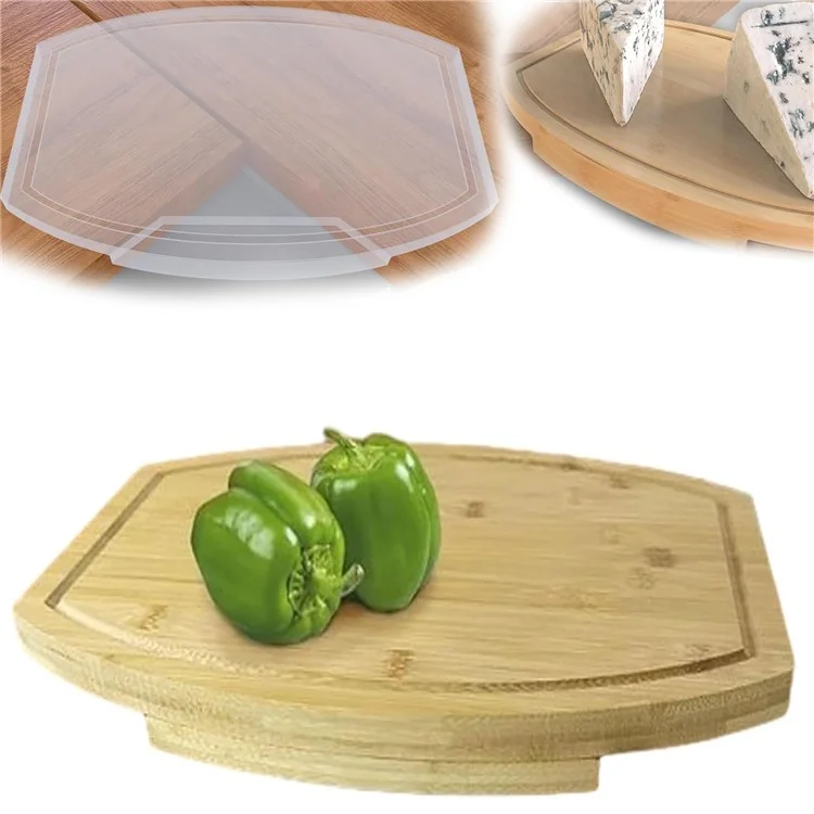 Tábua de Corte de Canto para Bancada de Cozinha Economizadora de Espaço em Bambu (Livre de BPA, Sem Aprovação da FDA)