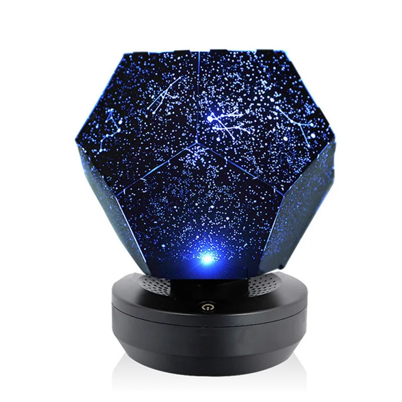 Rotating Starry Sky Projector Night Light USB Charging LED Romantic LED Night Lamp - Blue