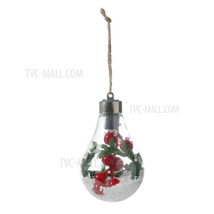 1120-1 Christmas Luminous Ball Transparent Fillable Christmas Decoration Hanging Lights LED Ball Lights - Style A