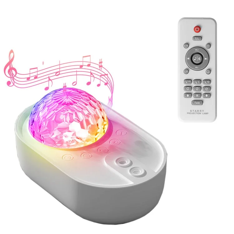 K-1069 Spacecraft Galaxy Projector Aurora Lights Star Projector with Remote Control Sky Night Light Projector - White