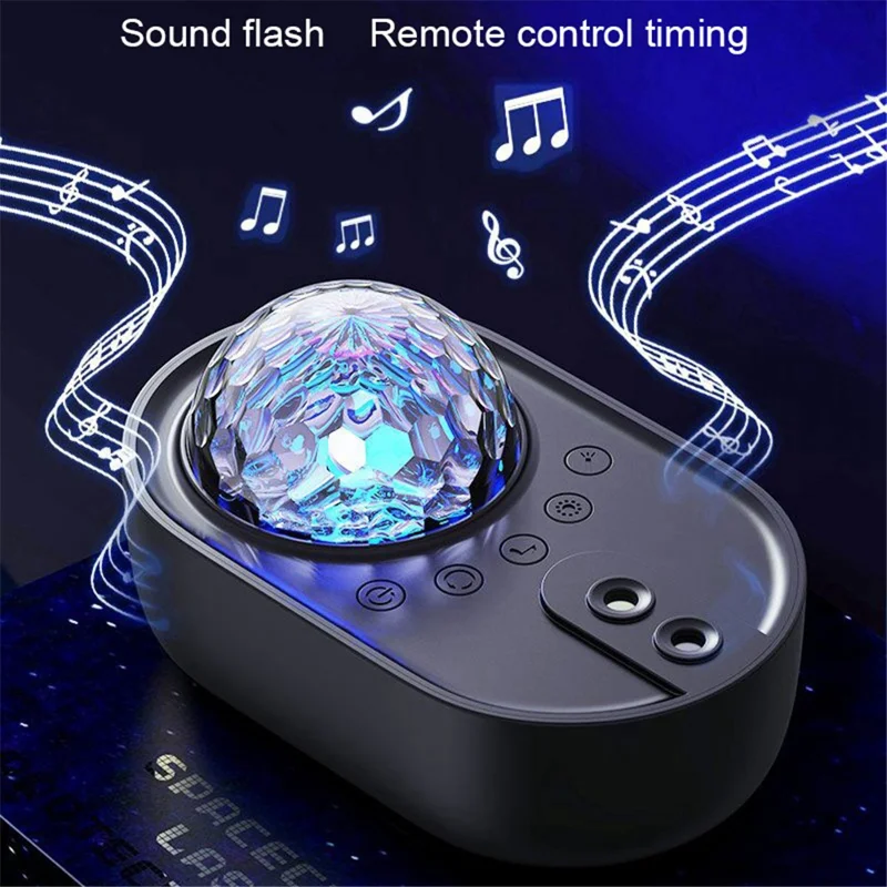K-1069 Spacecraft Galaxy Projector Aurora Lights Star Projector with Remote Control Sky Night Light Projector - White