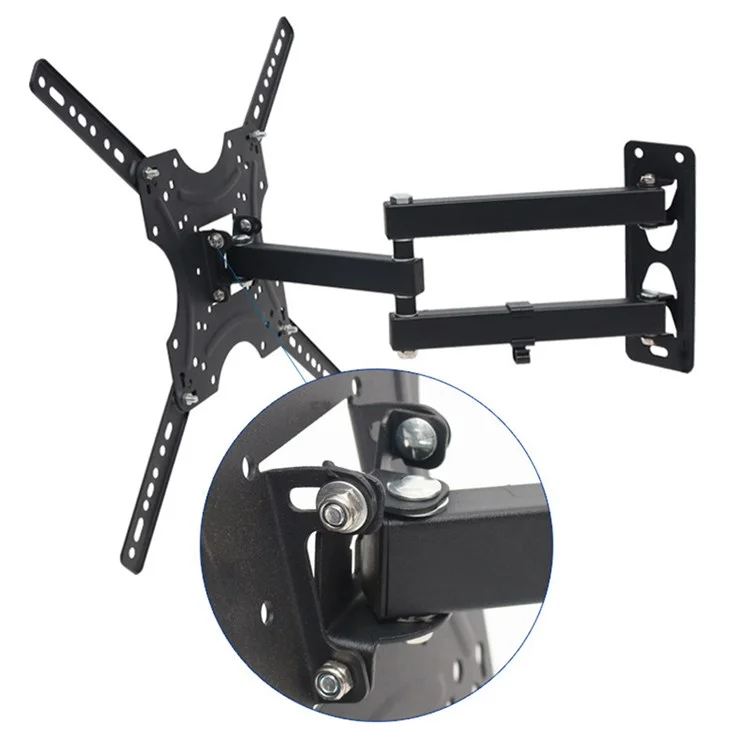 CP104 Universal Telescopic Swivel Bracket TV Hanger Bracket Hole Distance: 75-400mm