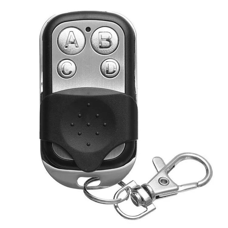 Copia Remote Controller, Apri Porta da Garage a 433MHz Metal 4 Tasti Copia Universale Clone di Sicurezza Clone Duplicatore Blocco