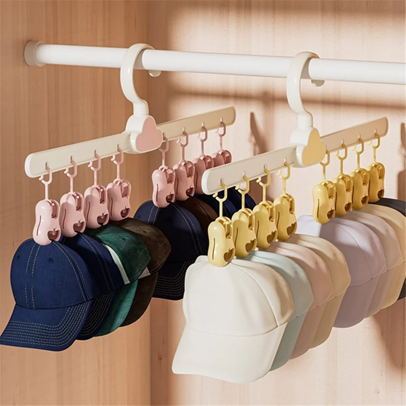 Cute Cloud Design 360 Degree Rotation Multi-Clip Socks Hanger Storage Rack - Amarelo