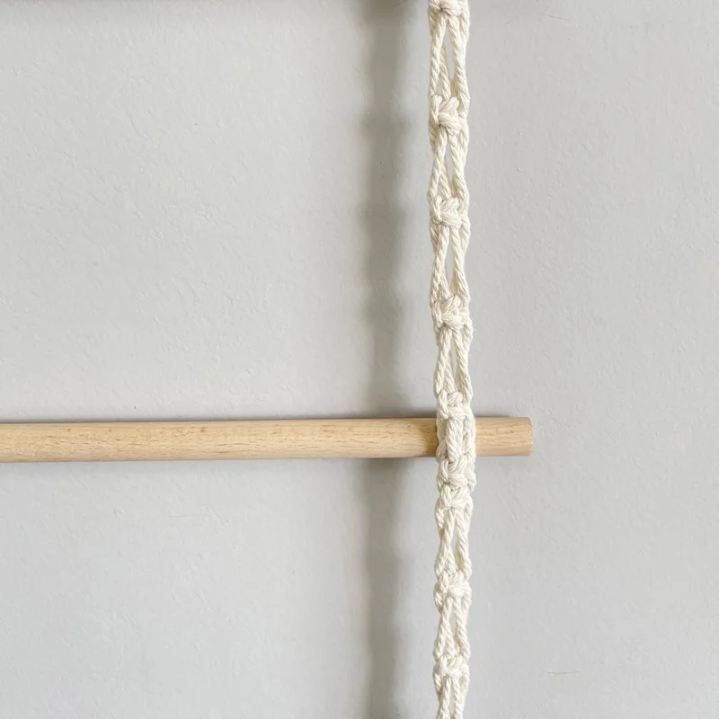 Hair Claw Hanging Organizer Hair Clip Wall Organizer Boho Headband Holder - White