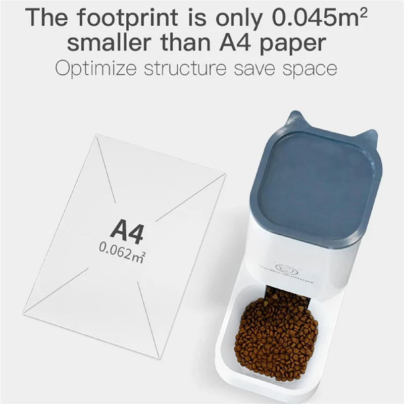 Automatischer Haustierfutterautomat für Katzen und Hunde, Großes Fassungsvermögen, Futterdispenser, Schwerkraft-Futtersystem, Einfach zu reinigen