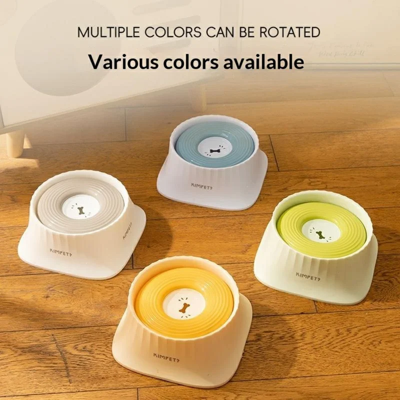 KIMPETS Pet Floating Water Bowl 1500ml Splashproof No Wet Mouth Cat Dog Feeder - White