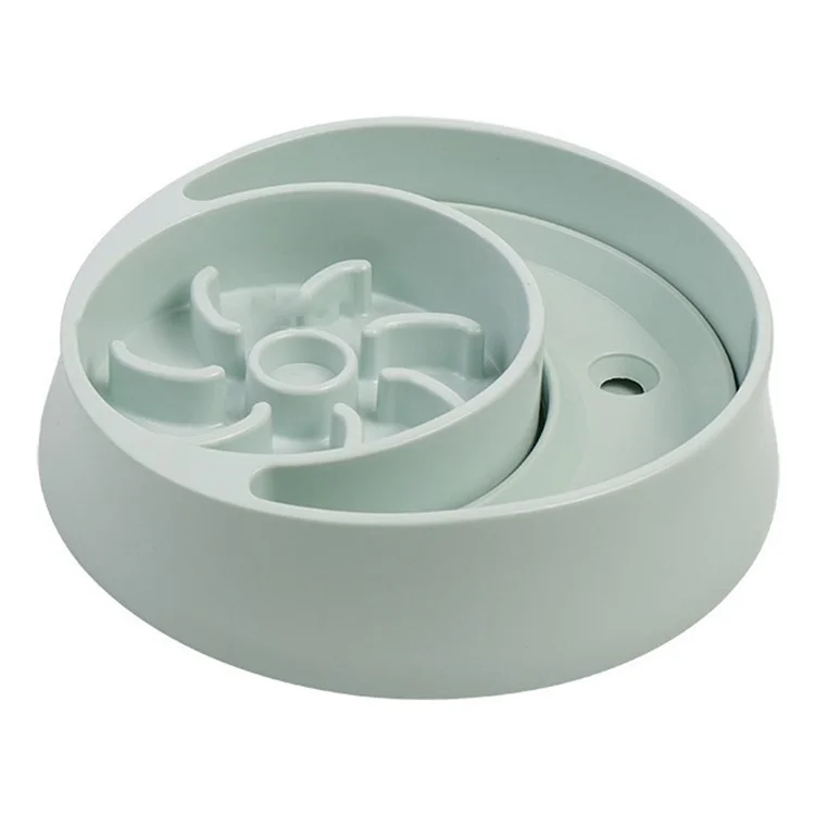 2 en 1 Comida Para Perros Comiendo Tazón + Tazón de Agua Sin Asfixia un Tazón de Alimentación Lenta Anti-regisco Mascota Que Come Más Lento (sin Certificado de Fda, BPA Gratis) - Azul