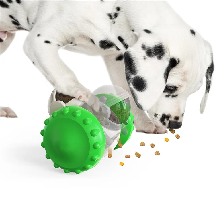 LSC-01 Food Dispensing Cath Chew Toy Interactive Tumbler Dogs Juguetes en Movimiento de Ejercicios Divertidos Juguetes de Gatito Para Mascotas Interiores (con FDA, Sin Bpa) - Verde