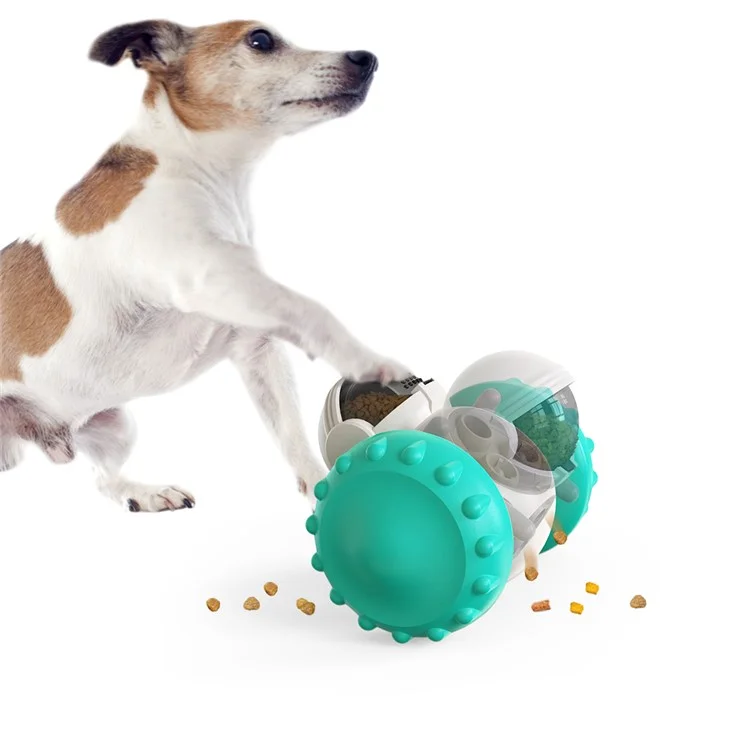 LSC-01 Food Dispensing Cath Chew Toy Interactive Tumbler Dogs Juguetes en Movimiento de Ejercicios Divertidos Juguetes de Gatito Para Mascotas Interiores (con FDA, Sin Bpa) - Lago Azul