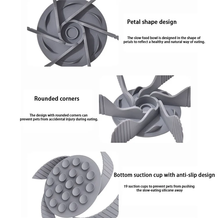 Чаша Для Собачьего Корма Медленной Кормочной Формы Ветряная Мельница Присосание Базы Медленное Употребление Домашних Животных Аксессуаров Для Кормления Питомцы (без Сертификации Fda, Бпп Бесплатно)