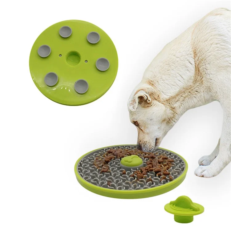 Ciotola Rallentamento Pasto Cane Gatto in PP+TPR, Antistrozzatura, Senza Certificazione FDA, Senza BPA - Verde