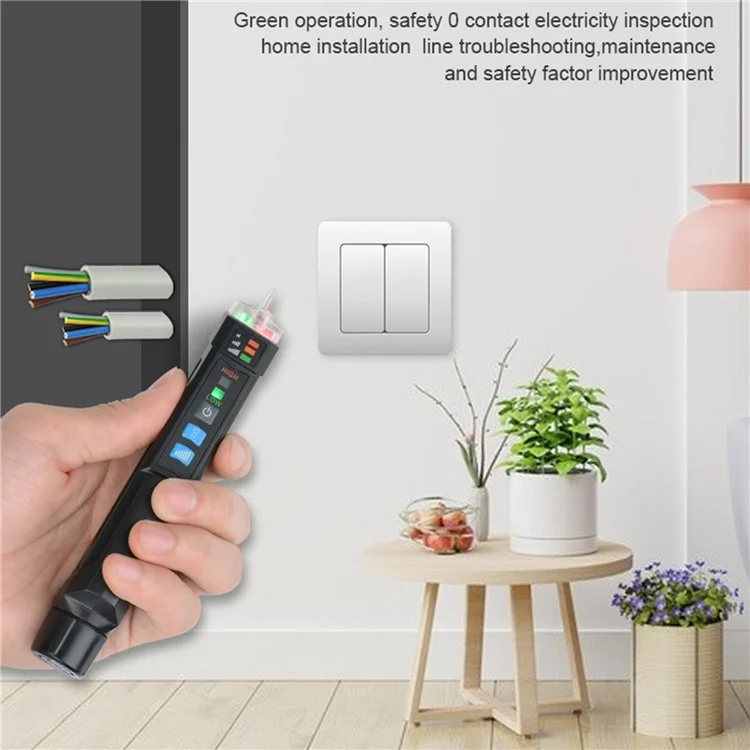 MESTEK AC20 12-1000V Smart Non-Contact Electric Test Pencil AC Voltage Alarm Smart Detector Tester Pen