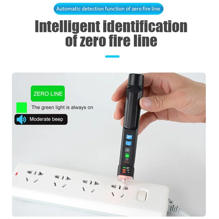 MESTEK AC20 12-1000V Smart Non-Contact Electric Test Pencil AC Voltage Alarm Smart Detector Tester Pen