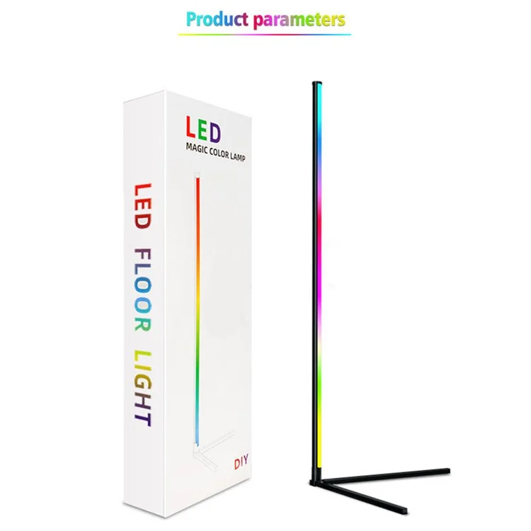 1,6 m LED Lad RGB Piano Angolare Colore Coulo Cambiamento Lampagno Formare Con Recond Controlle Riguami Regolabile Per la Partenza Del Soggio