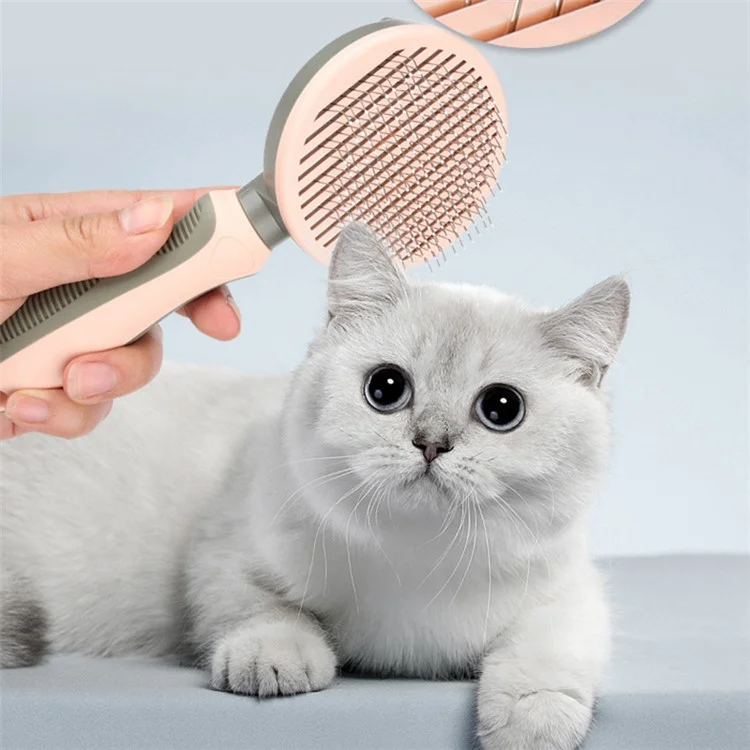 HISTOTREE Pet Hair Removal Needle Comb Dog Cat Floating Hair Cleaning Brush Grooming Supplies, ST - Green / Fine Needle