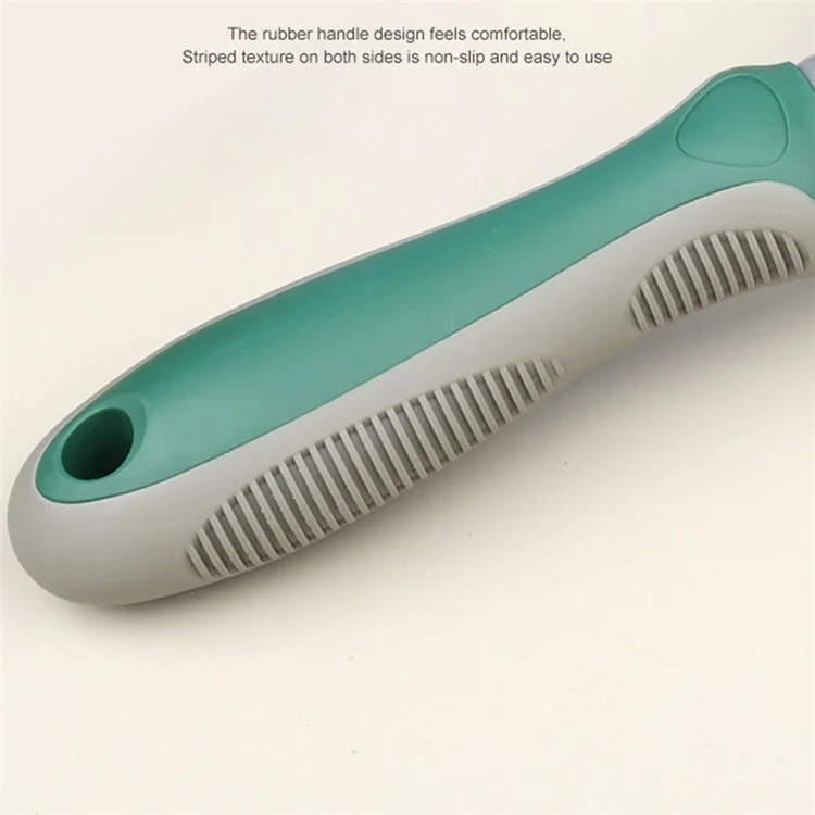 HISTOTREE Pet Hair Removal Needle Comb Dog Cat Floating Hair Cleaning Brush Grooming Supplies, ST - Green / Fine Needle