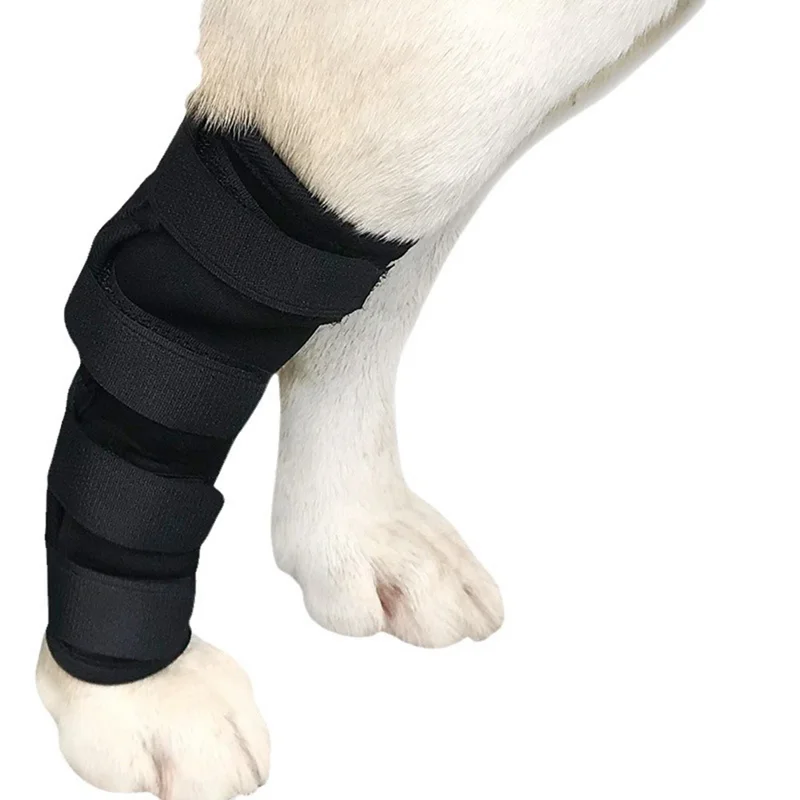 1Pc Pain Relief Dog Leg Joint Fracture Fixed Brace Injury Recovery Protector Support - XL