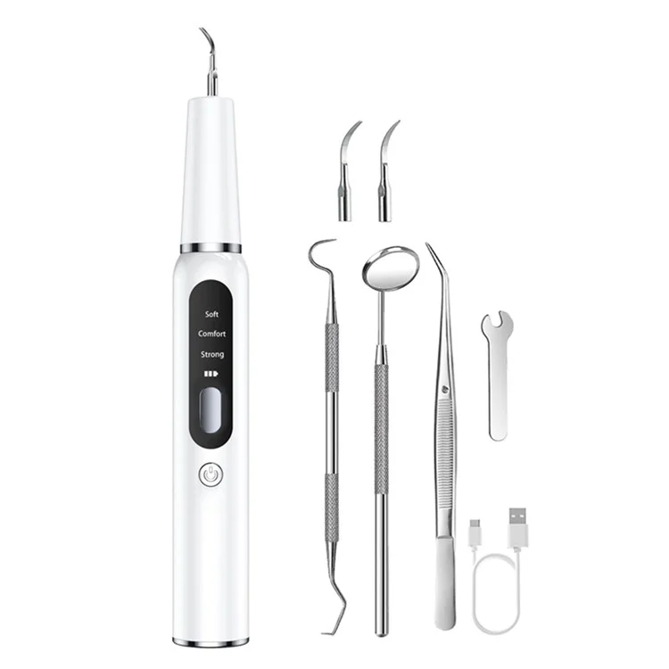 K15 Pet Dog Ultrasonic Dental Scaler Tartar Plaque Remover Electric Teeth Cleaning Device - Black